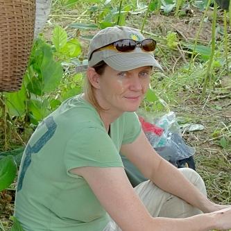 Mel Songer taking a break from tracking a conflict elephant for collaring in the Bago Yoma, Myanmar. Photo courtesy of Christie Sampson.