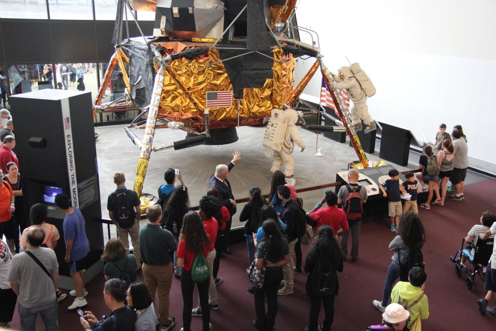 STEP 2015 winners touring National Air and Space Museum